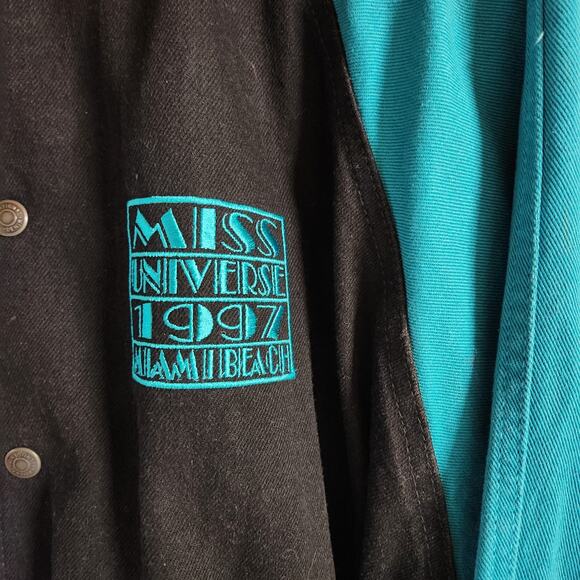 VTG 1997 Miami Beach Miss Universe Blue Jacket - Picture 3 of 4